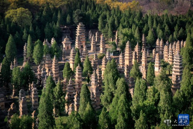 天空之眼瞰登封“天地之中”歷史建筑群