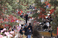 賀蘭山成清明假期春游