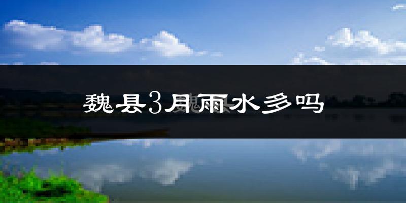 魏县3月雨水多吗?