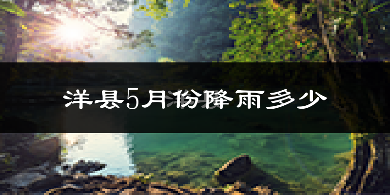洋县5月份降雨多少?