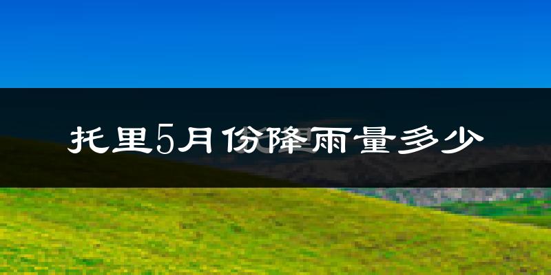 托里5月份降雨量多少?托里五月下雨多吗?