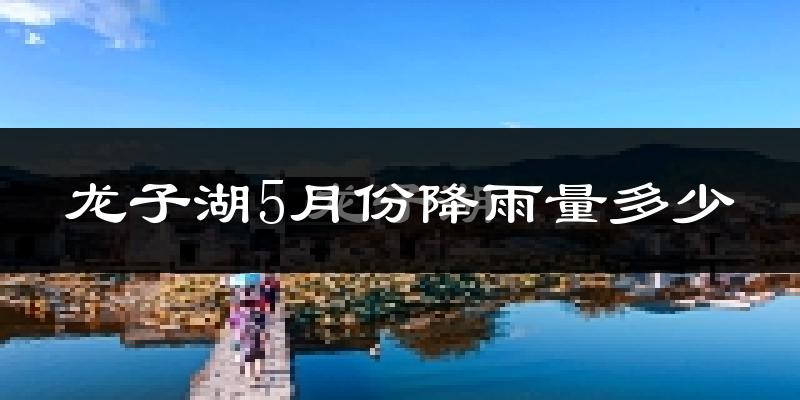 龙子湖5月份降雨量多少?龙子湖五月下雨多吗?