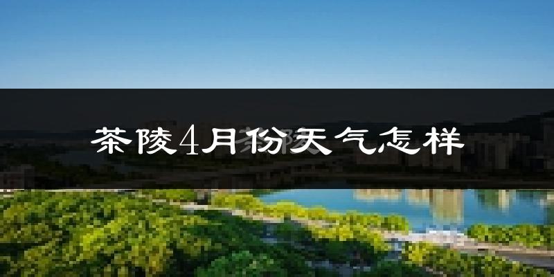 茶陵县4月份天气如何?冷热情况怎么样?
