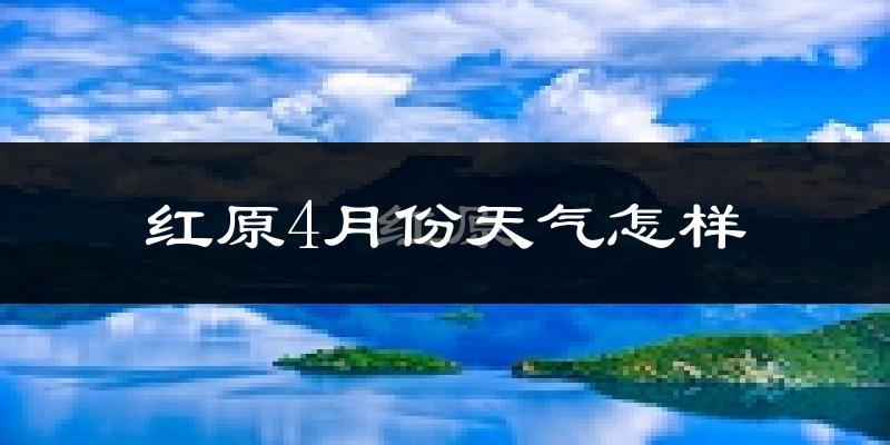 红原县4月份天气如何?天气冷吗?