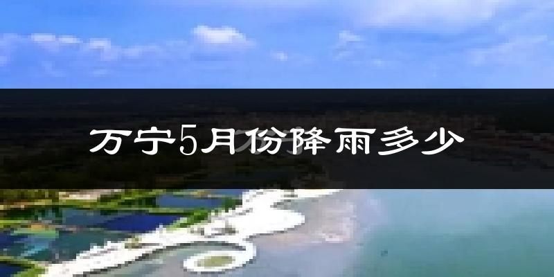 万宁5月份降雨多少?