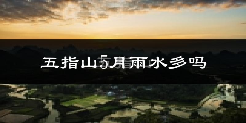 五指山5月雨水多吗?